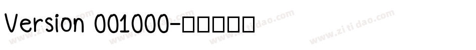 Version 001000字体转换